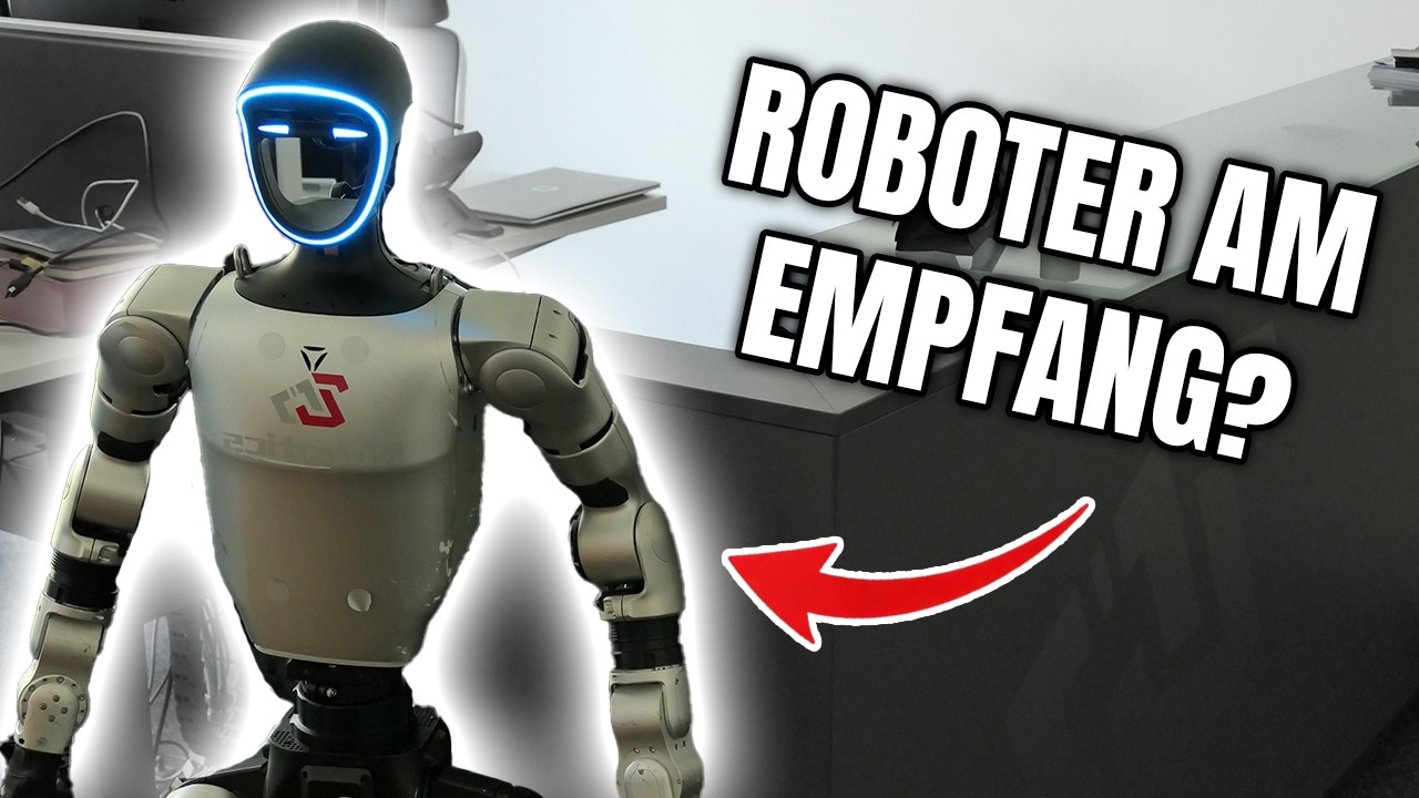 Humanoider Roboter am Empfang